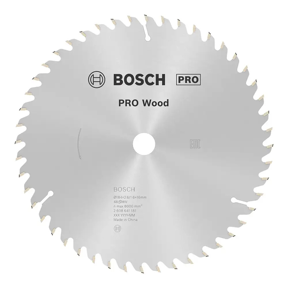 Bosch PRO Optiline 184mm x 16mm 48T Wood Circular Saw Blade