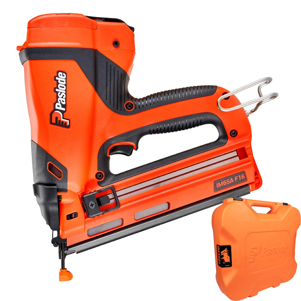 Paslode IM65A F16 7.4V Second Fix Finishing Angled Nail Gun - Body & Case