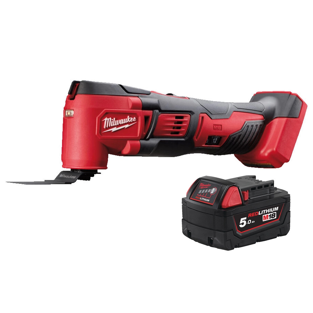 Milwaukee M18 BMT-0 18V Multi Tool - Body & 5.0Ah Battery