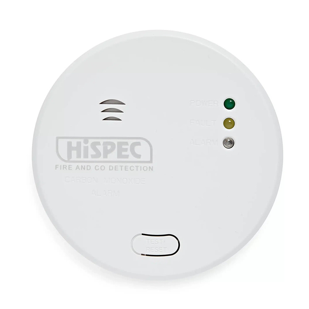 Hispec HSSA/CO/FF Interconnectable Fast Fix Mains Carbon Monoxide Detector