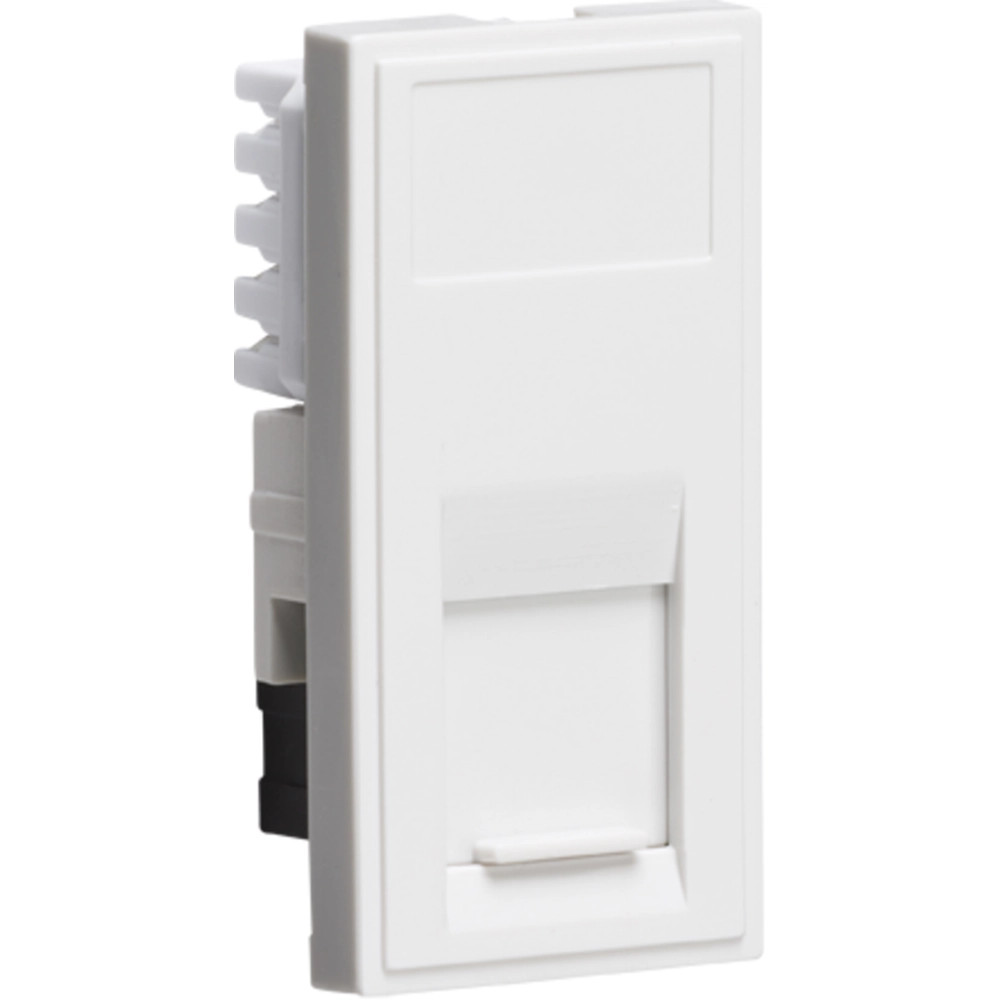 Knightsbridge NETC6AWH UTP CAT6A RJ45 Outlet Module 25 x 50mm - White