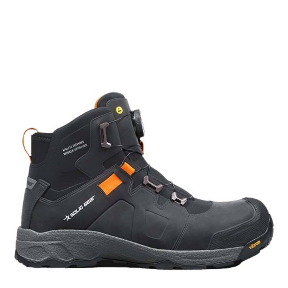 Solid Gear Vapor 3 Mid Safety Boots - Black