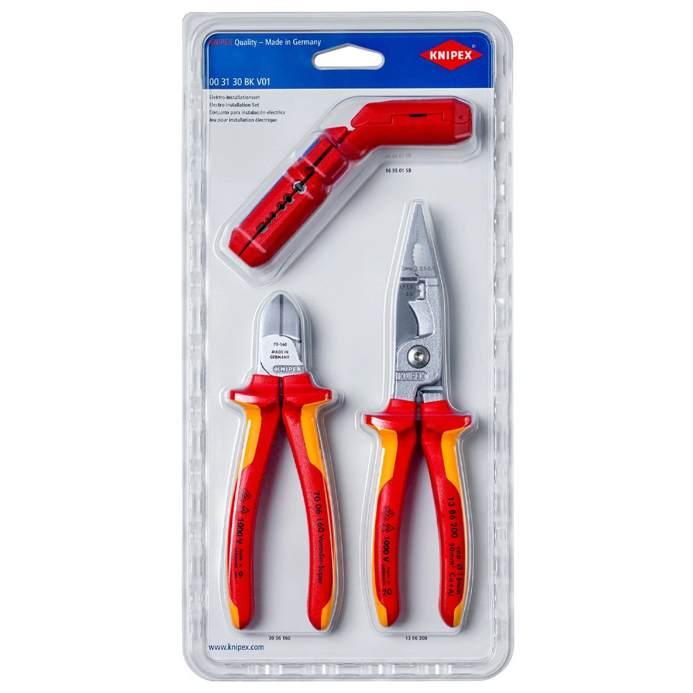 Knipex 3 Piece Electrical Installations Set