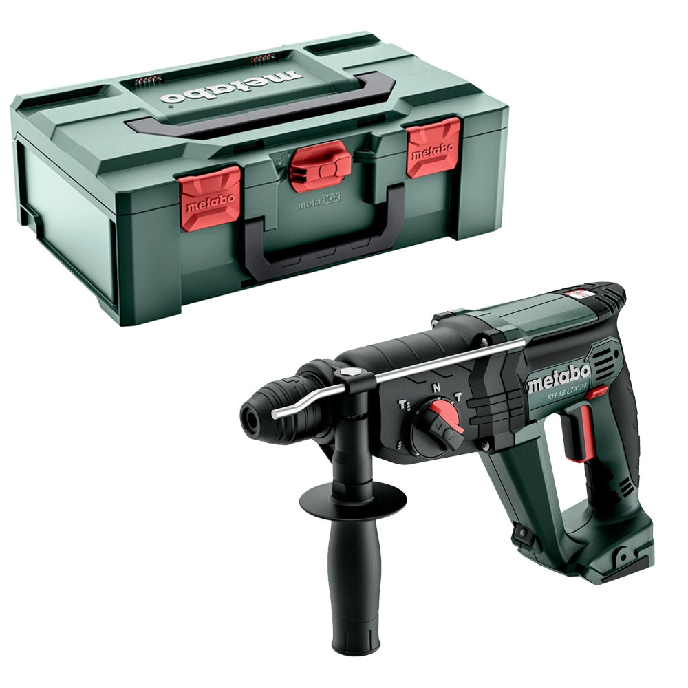 Metabo KH 18 LTX 24 18V 2.1J 3-Function SDS+ Rotary Hammer - Body with Case