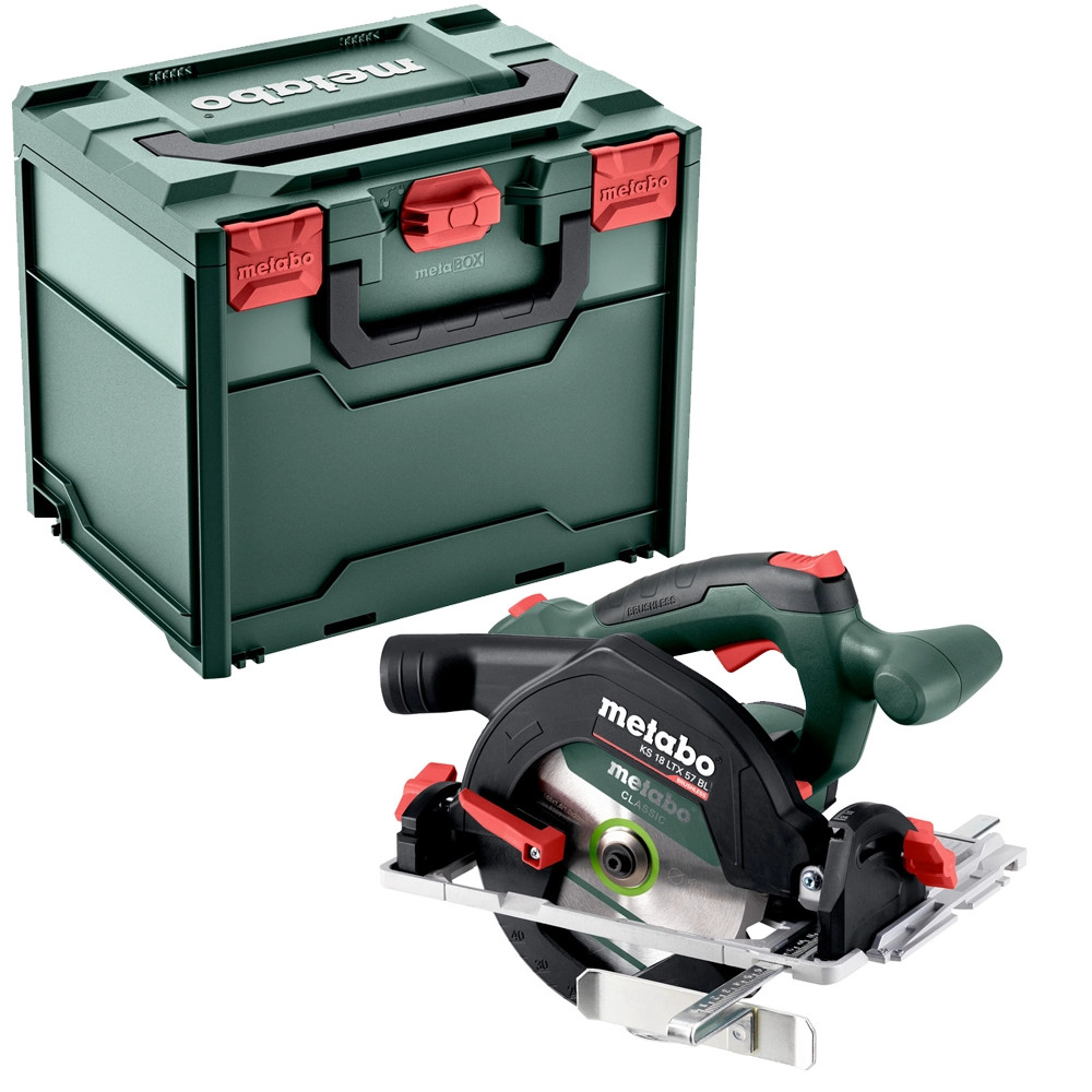 Metabo KS 18 LTX 57 BL 18V Brushless 165mm Circular Saw - Body with Case