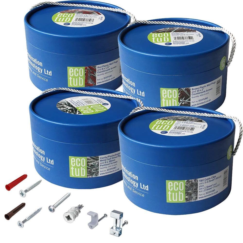 Termination Technology ECOTUB-MULTI 2000 Piece Electrical Fixings Set