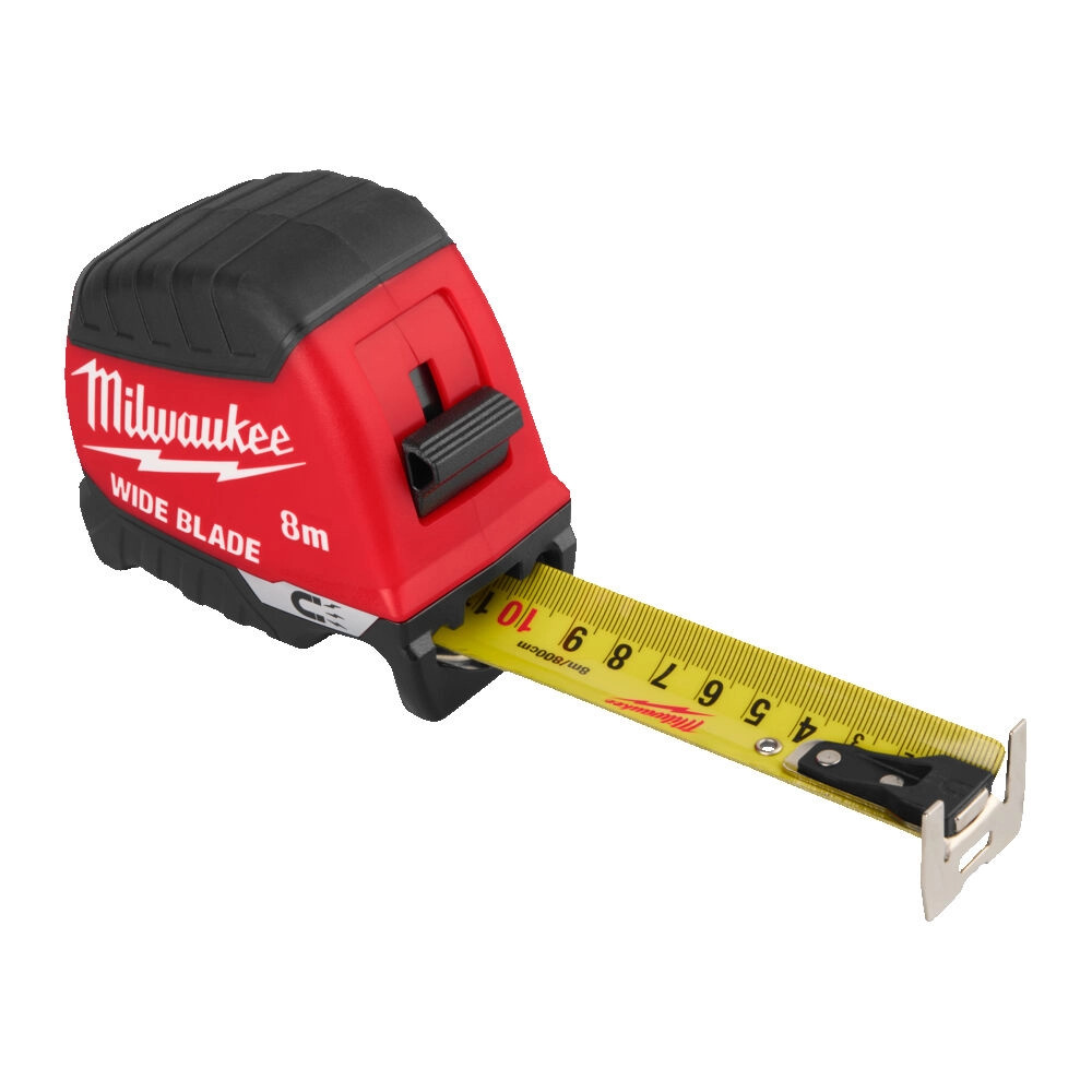 Milwaukee 8.0m WIDE BLADE Gen II Magnetic Metric Tape Measure