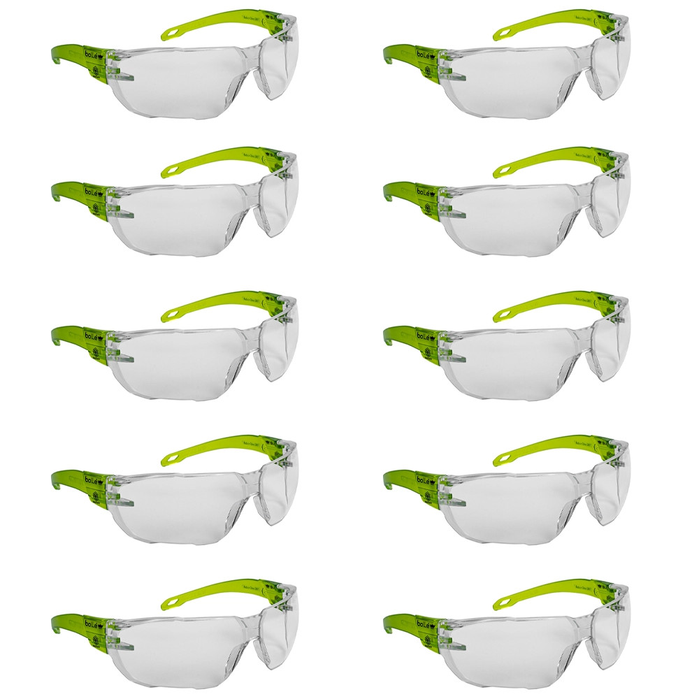 BOLLE Emerald Safety Glasses Clear - Pack of 10