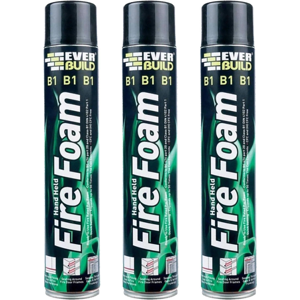 Everbuild B1 Handheld Expanding Firefoam, 750ml - Pack of 3