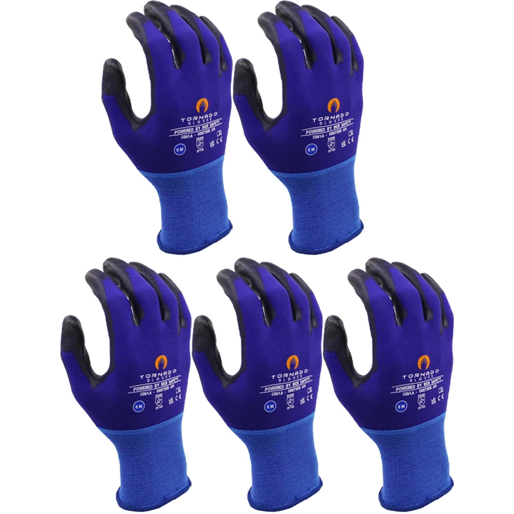 MCR Contour Air Palm Coated Gloves - Pack of 5