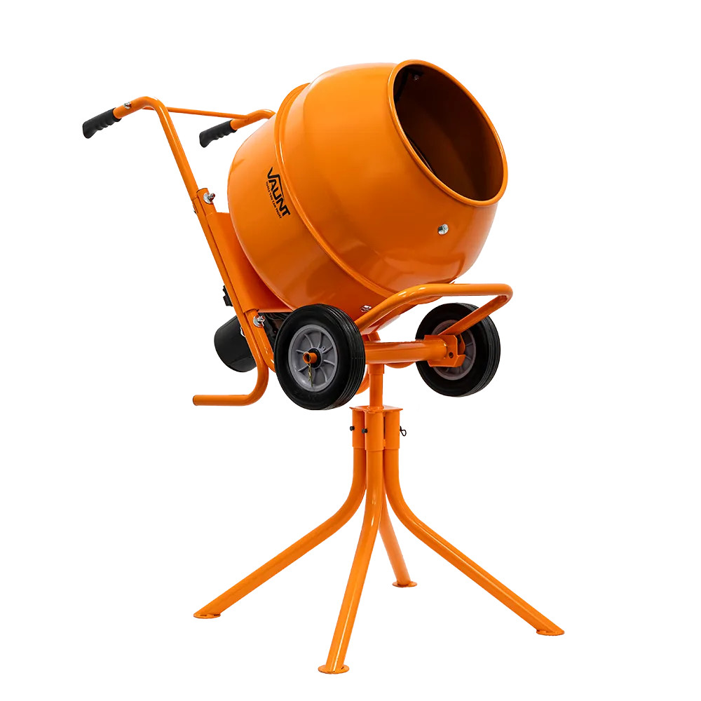 Vaunt 134L Portable Electric Cement Mixer with Stand