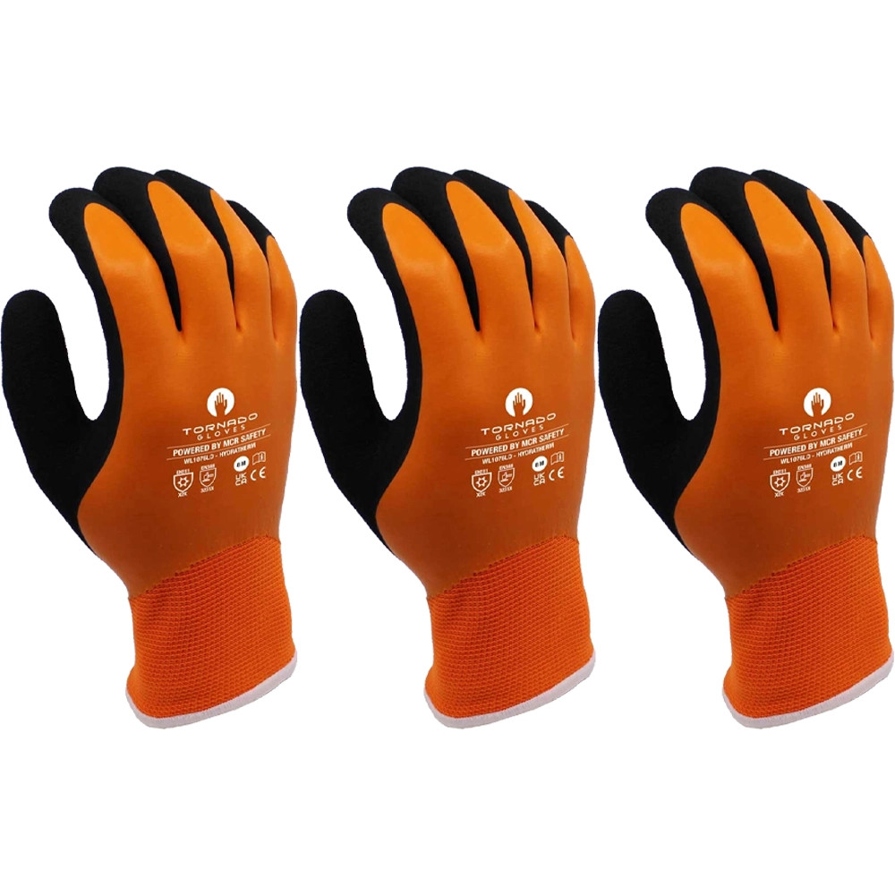 MCR Tornado Hydratherm Work Gloves - Pack of 3