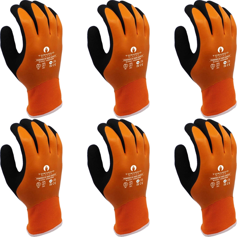MCR Tornado Hydratherm Work Gloves - Pack of 6