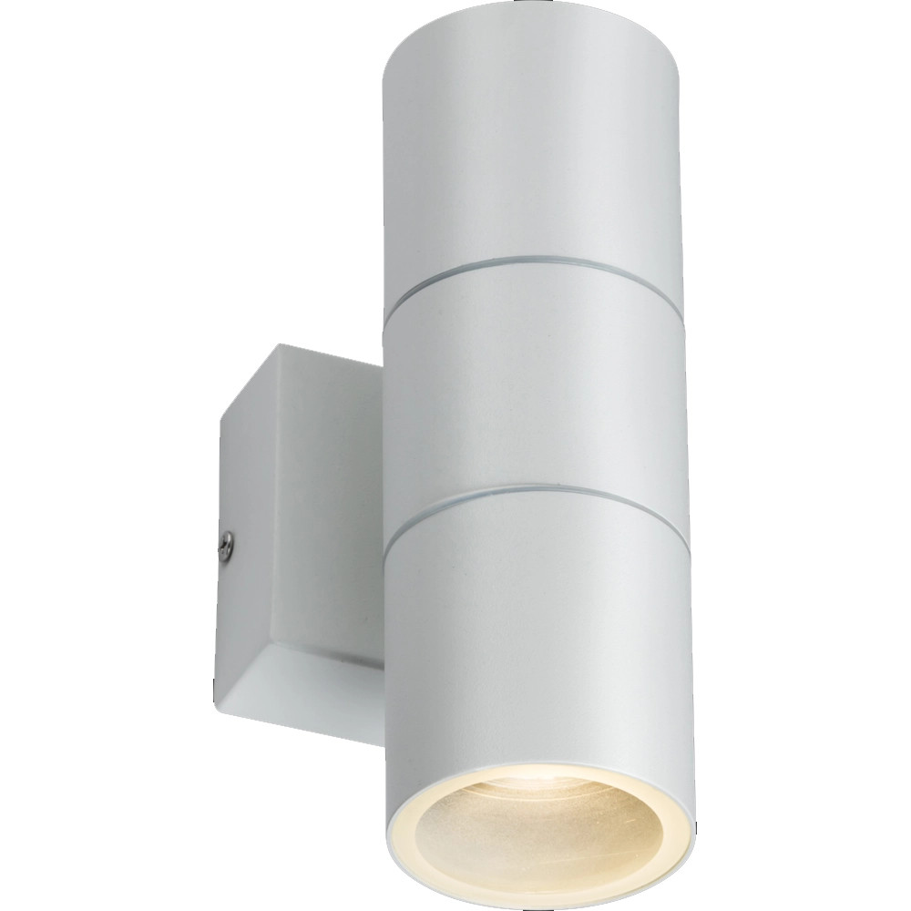 Knightsbridge 230V IP54 GU10 Up and Down Wall Light - White
