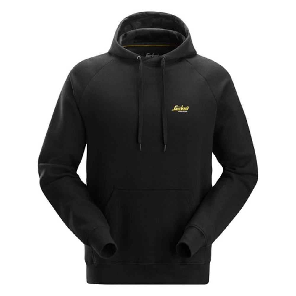 Snickers 2896 Small Logo Hoodie - Black - ITS