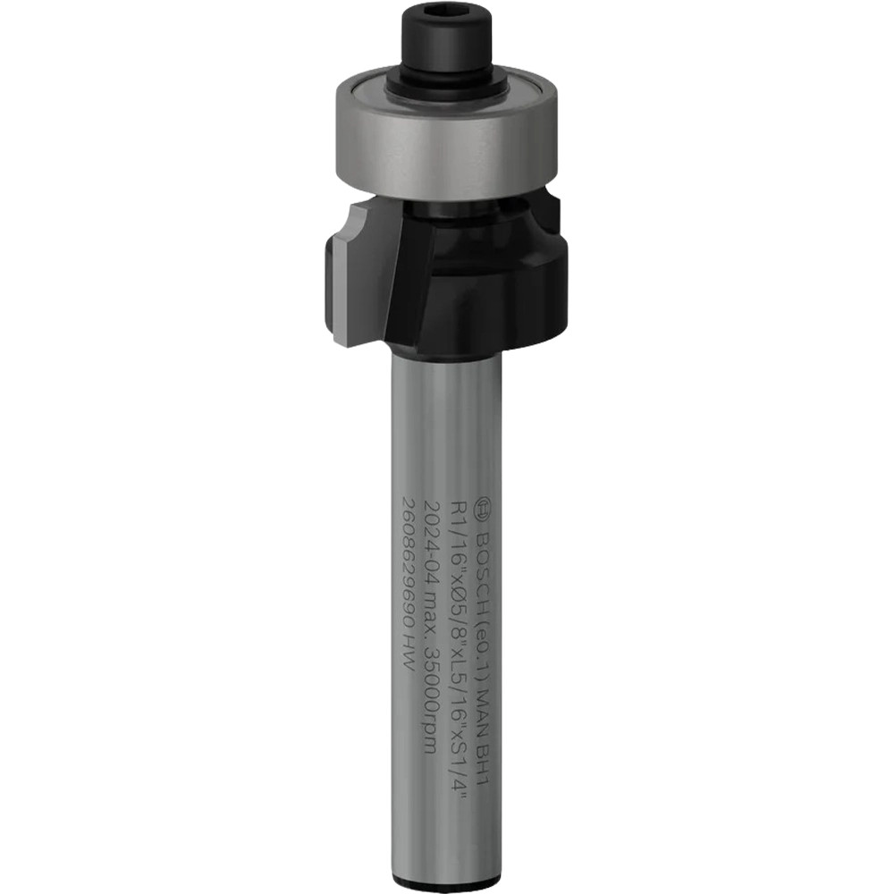 Bosch PRO 1/4" 15.9mm x 51mm Rounding Over Router Bit