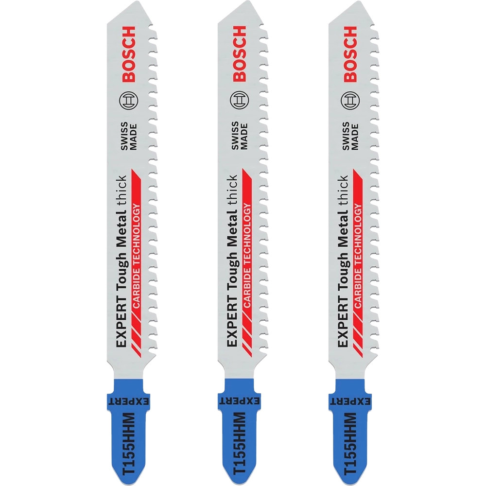 Bosch EXPERT T118 EHM Stainless Steel Jigsaw Blades - Pack of 3