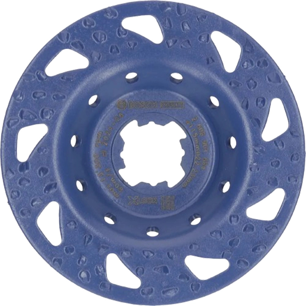 Bosch EXPERT X-LOCK 115mm x 22.23mm Multi Material Flat Carbide Coarse Grinding Head