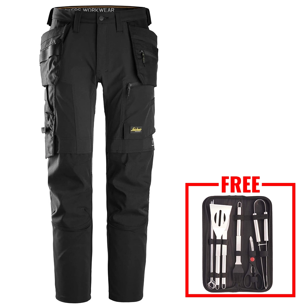 Snickers 6218 AllroundWork Stretch Trousers with Holster Pockets