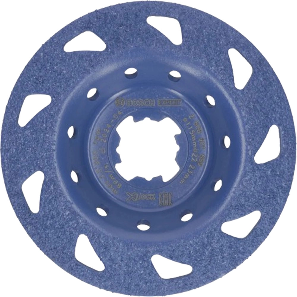 Bosch EXPERT X-LOCK 115mm x 22.23mm Multi Material Slanted Carbide Fine Grinding Head