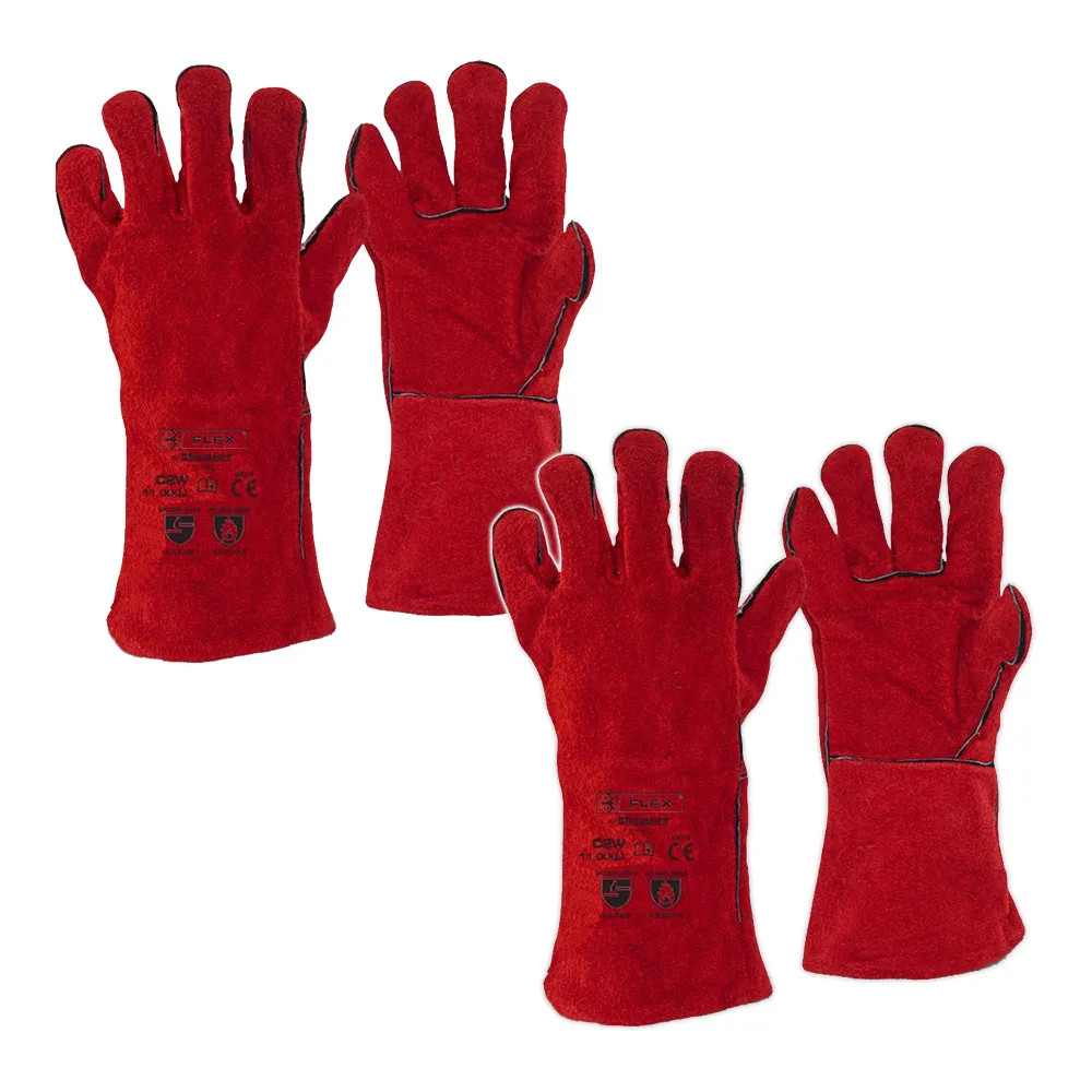 Beeswift Red Welders Gauntlets - Pack of 2