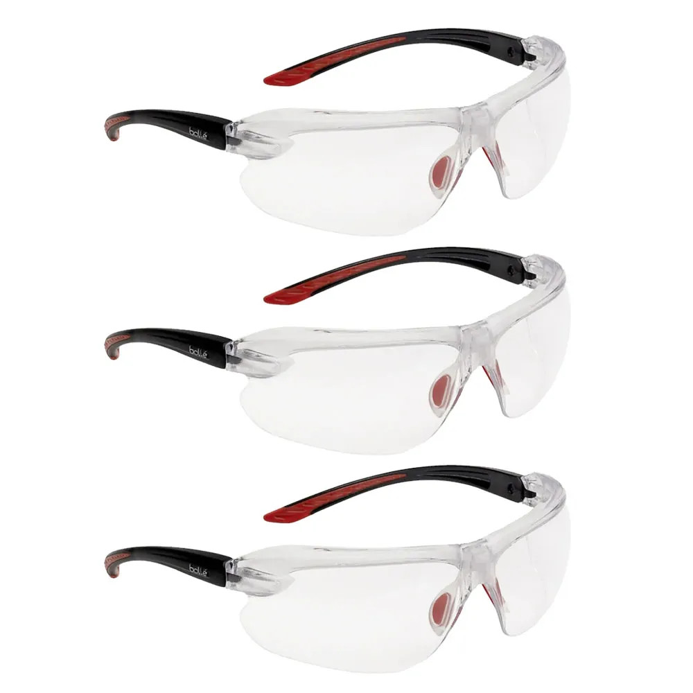 BOLLE Safety IRI-S Platinum Safety Glasses Clear - Pack of 3