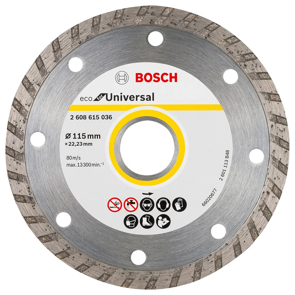 Bosch 115mm x 22.23mm ECO for Universal Turbo Diamond Cutting Disc