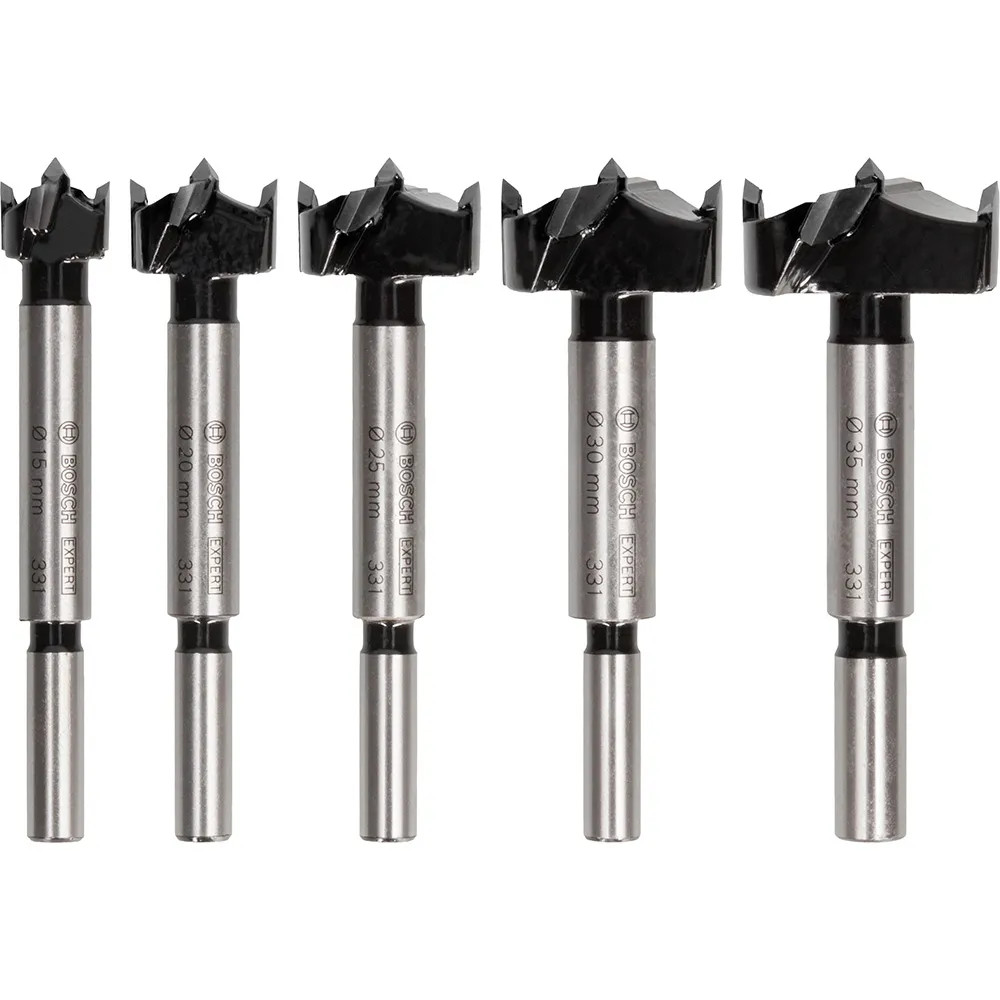 Bosch EXPERT 5 Piece Laminated Wood Hinge Cutting Drill Bit Set