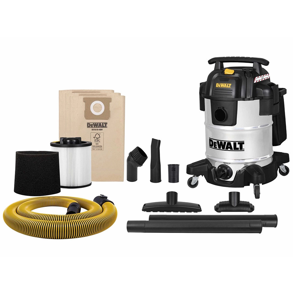 Dewalt DXV38SC 38L Stainless Steel Electric Wet & Dry Vacuum