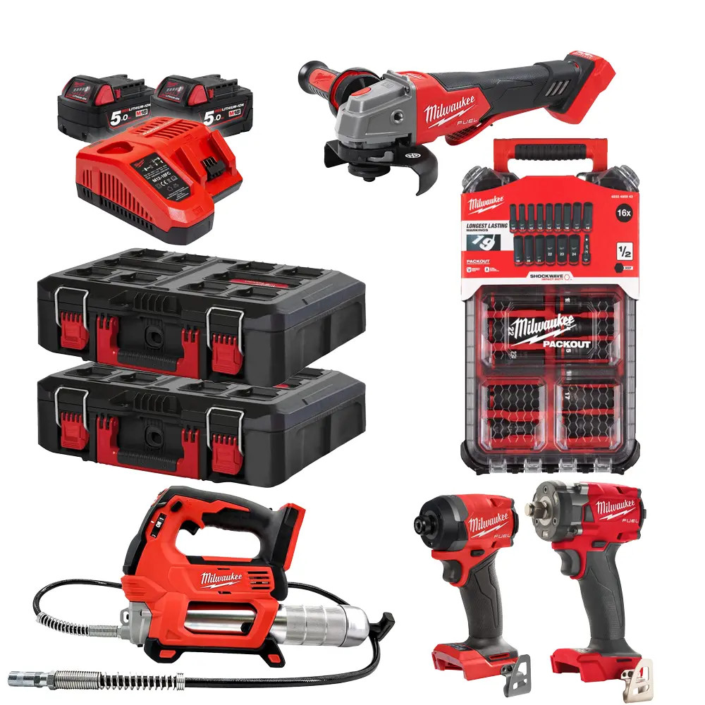 Milwaukee Piece M18 Automotive Tool Kit, Deep SHOCKWAVE Socket