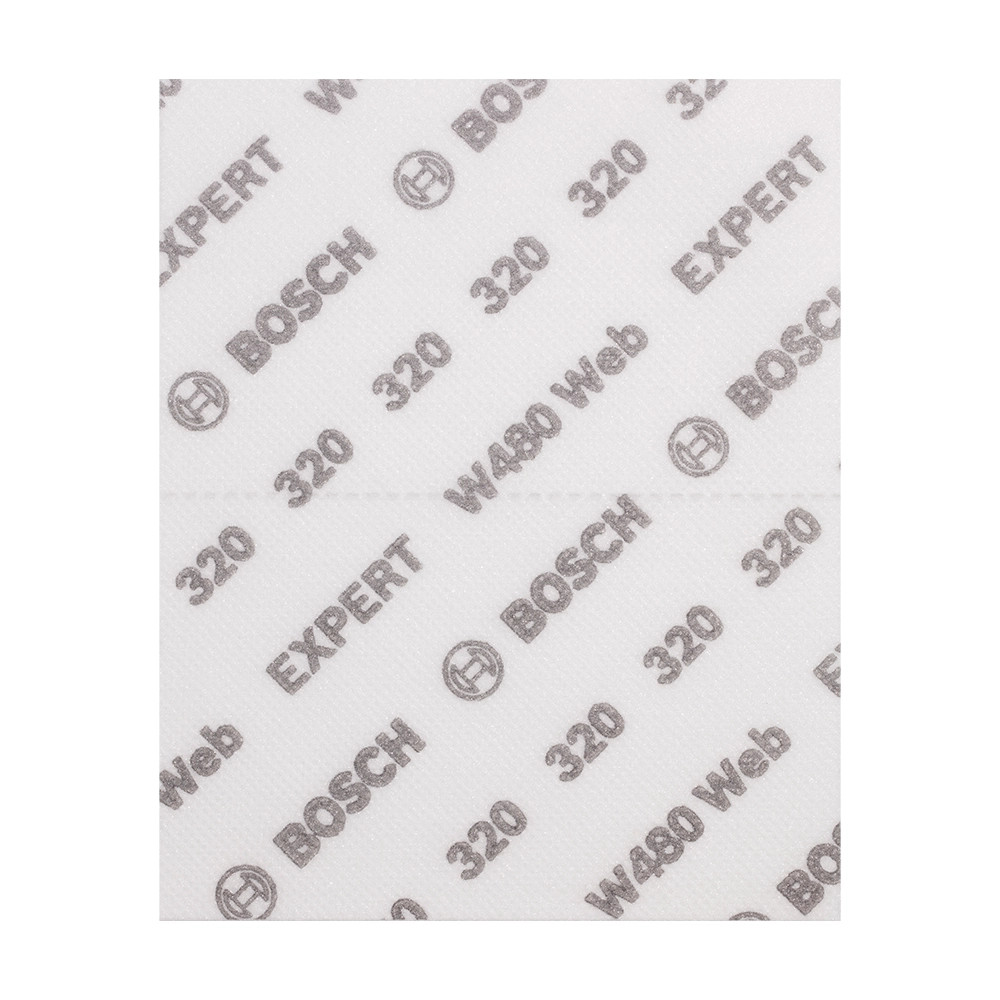 Bosch EXPERT 115mm x 140mm W480 1/4 Hand Sanding Sheets G320 - Pack of 10
