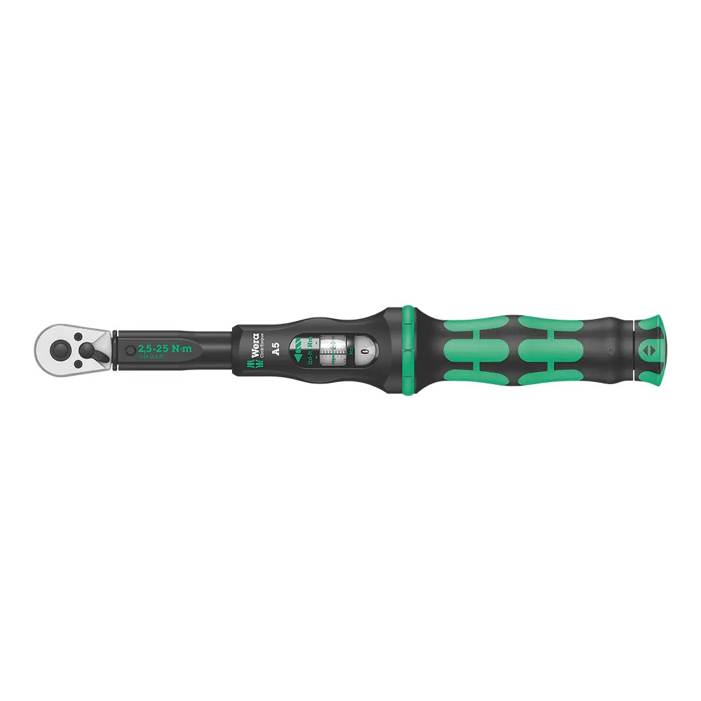 Wera Click-Torque A 5 1/4" Sq. Torque Wrench with Reversible Ratchet (2.5 - 25Nm)