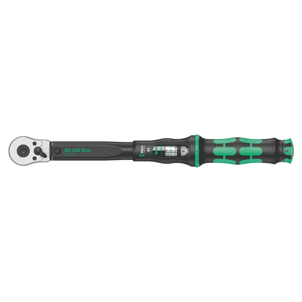 Wera Click-Torque B 2 3/8" Sq. Torque Wrench with Reversible Ratchet (20 - 100Nm)