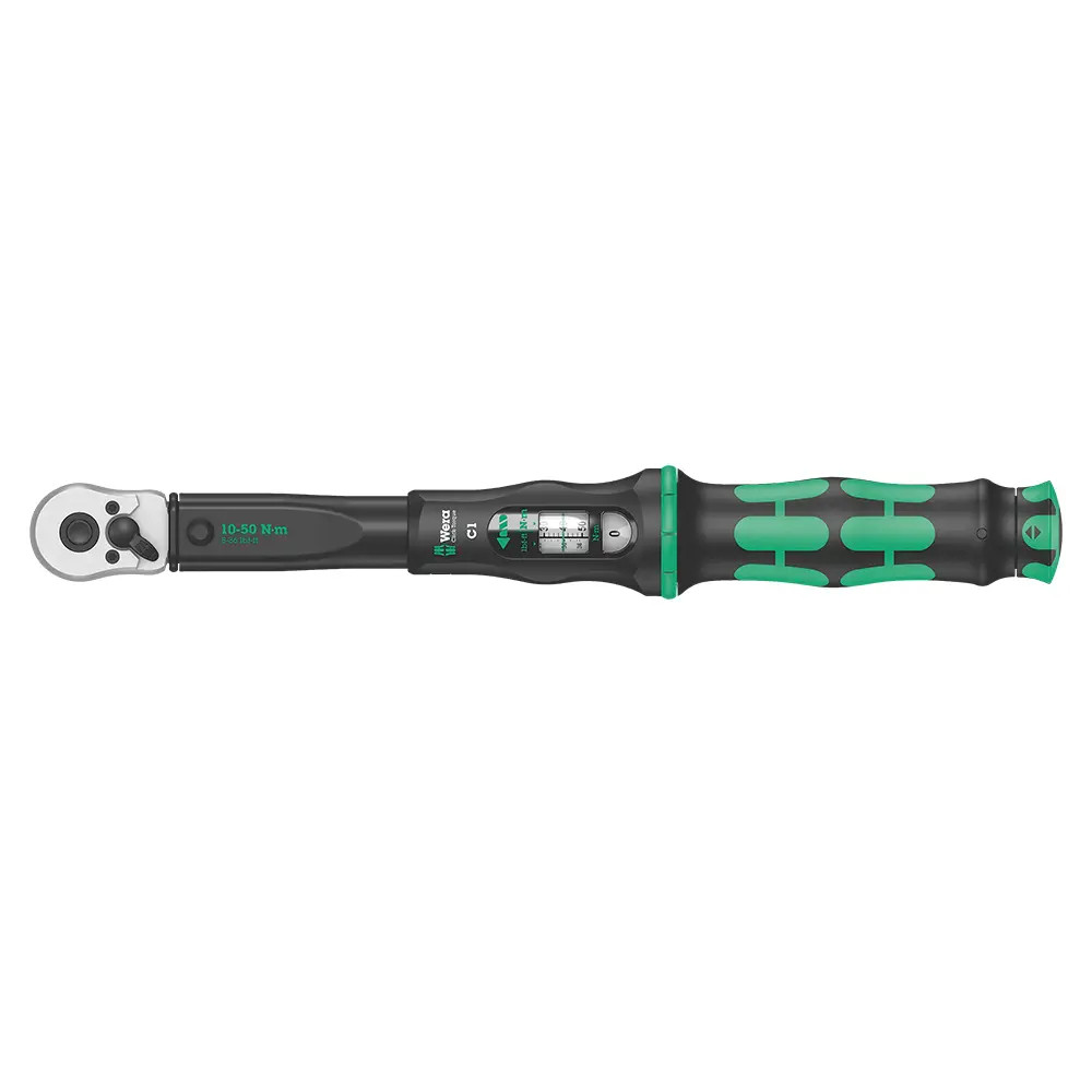 Wera Click-Torque C 1 1/2" Sq. Torque Wrench with Reversible Ratchet (10 - 50Nm)