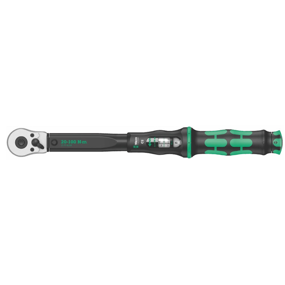 Wera Click-Torque C 2 1/2" Sq. Torque Wrench with Reversible Ratchet (20 - 100Nm)