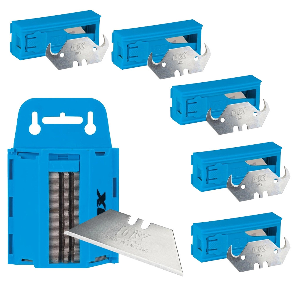 OX Pro Heavy Duty Blade Dispenser, 100x Standard Blades & 50x Hook Blades