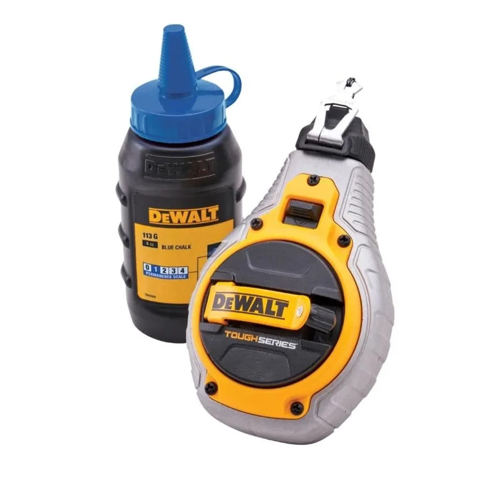 Dewalt 30m/100ft Chalk Line & Blue Chalk Set