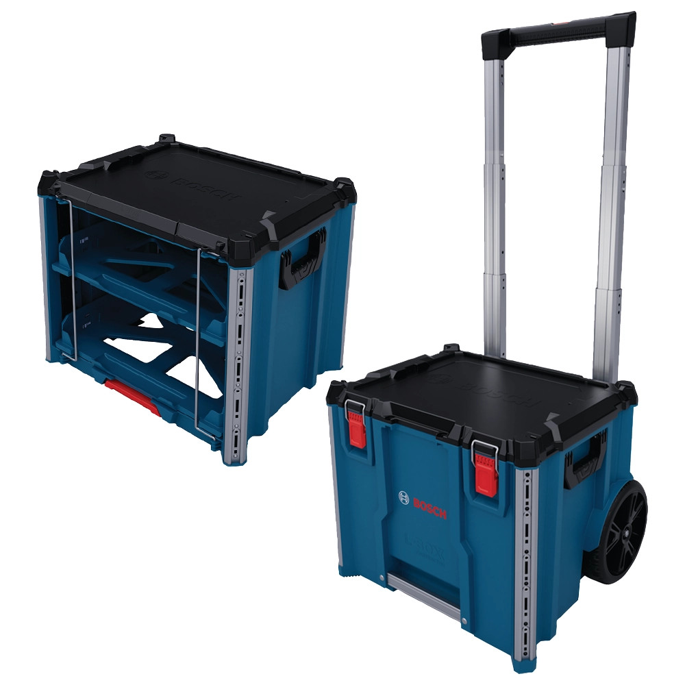 Bosch L-BOXX Contractor 476 Rolling Case & L-BOXX Contractor Rack Shelving Unit