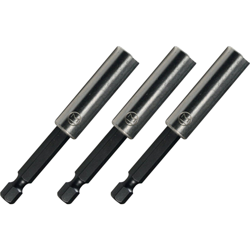 Makita 60mm Magnetic Bit Holder - Pack of 3