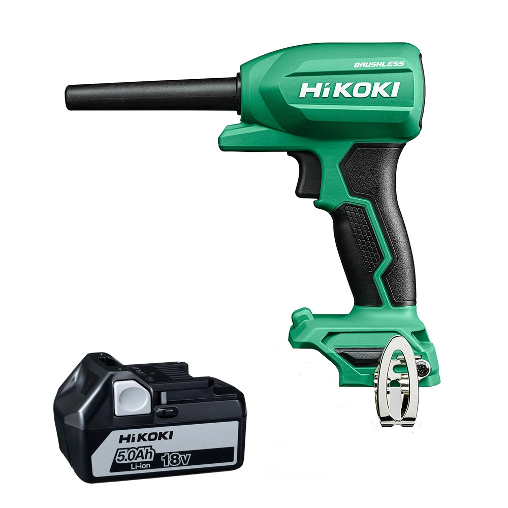 Hikoki RA18DAW4Z 18V Brushless Air Duster - Body & 1x 5.0Ah Battery
