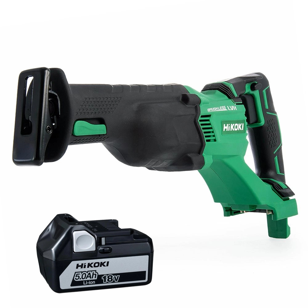 Hikoki CR18DBLJ4Z CR18DBL 18V Brushless Reciprocating Saw - Body & 1x 5.0Ah Battery