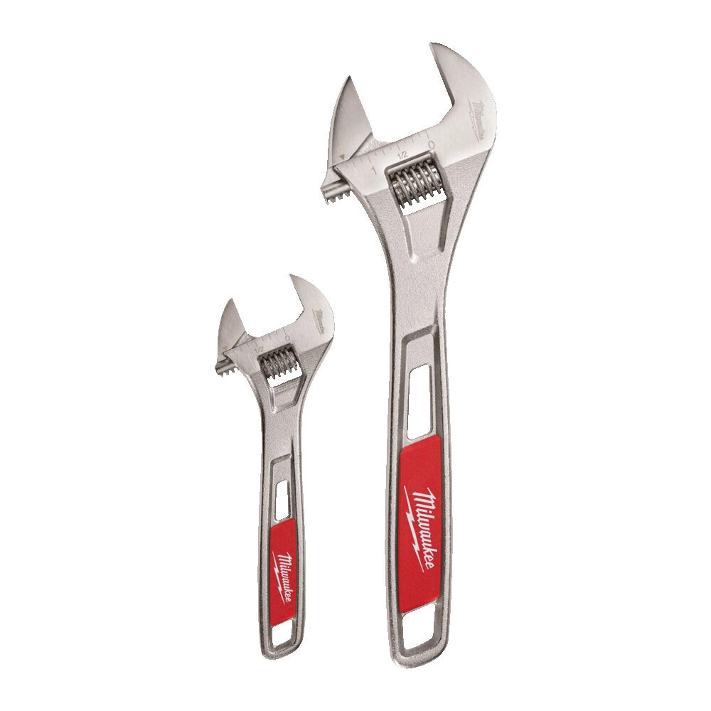 Milwaukee 2 Piece Adjustable Wrench Set