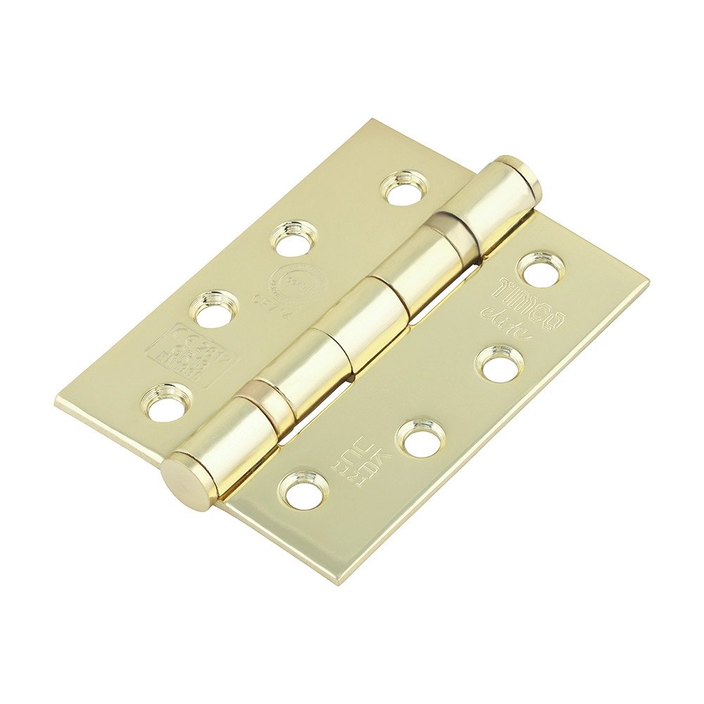 Timco Grade 13 Fire Door Hinges Electro Brass - Pack of 2