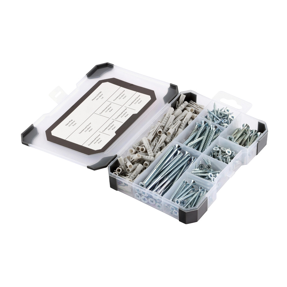 Timco Zinc Screws Plug & Drill Bit - Mixed Tray of 251