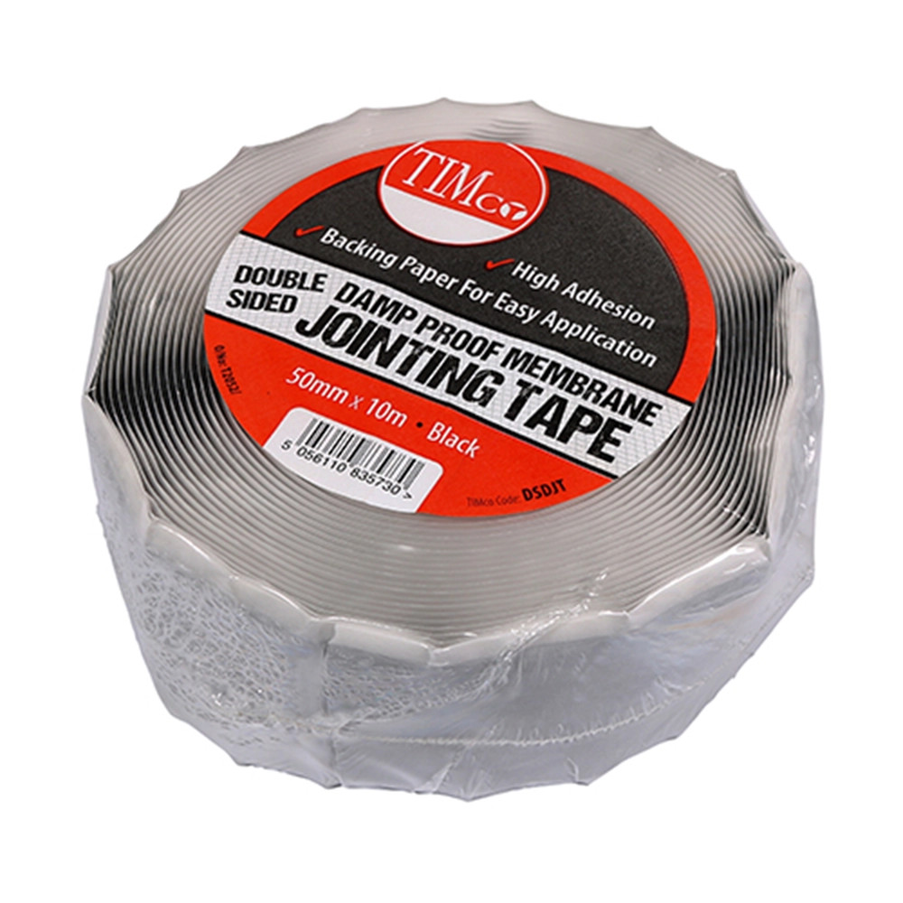 Timco 50mm x 10m Double Sided Damp Proof Membrane Jointing Tape