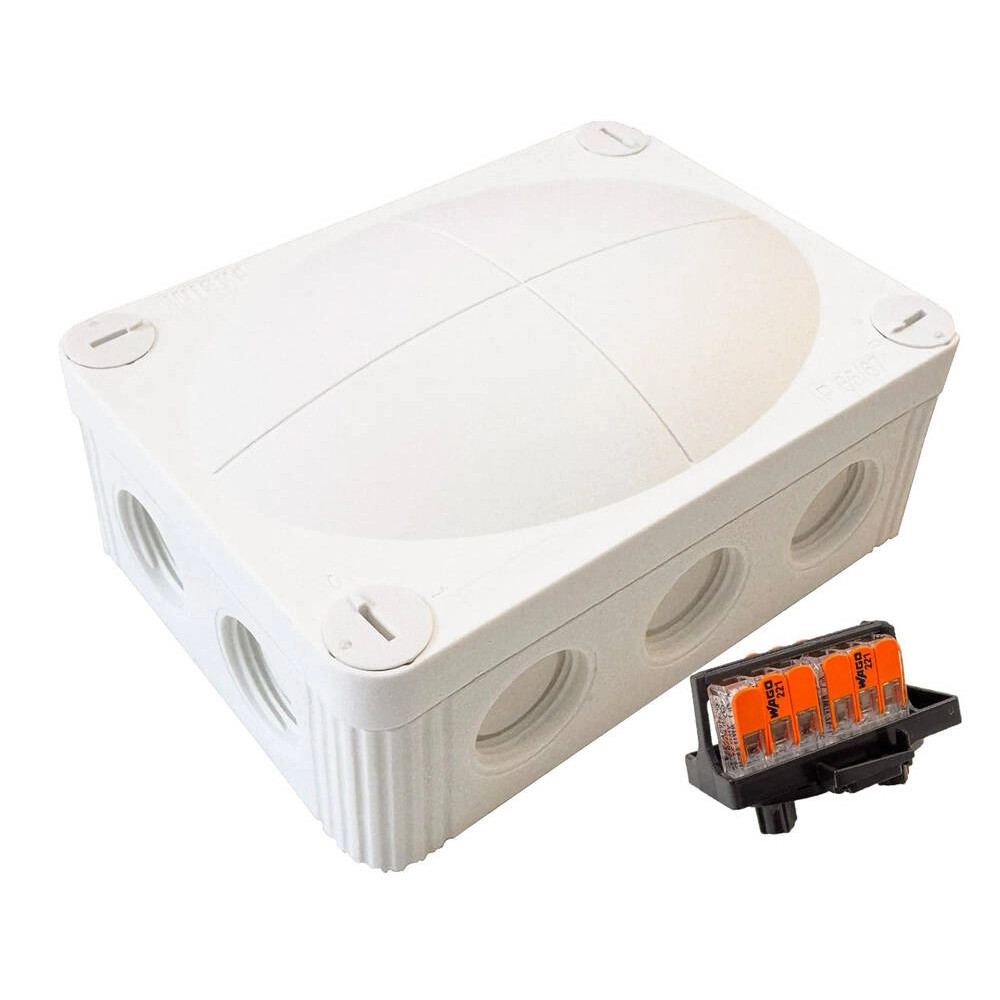 Wiska COMBI 310 WH Junction Box with 3x Wago 221-413