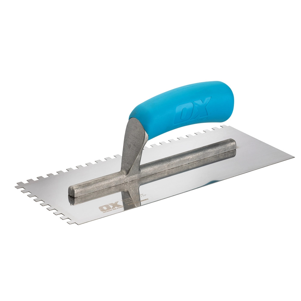 OX Trade 6.0mm Notched Stainless Steel Tiling Trowel