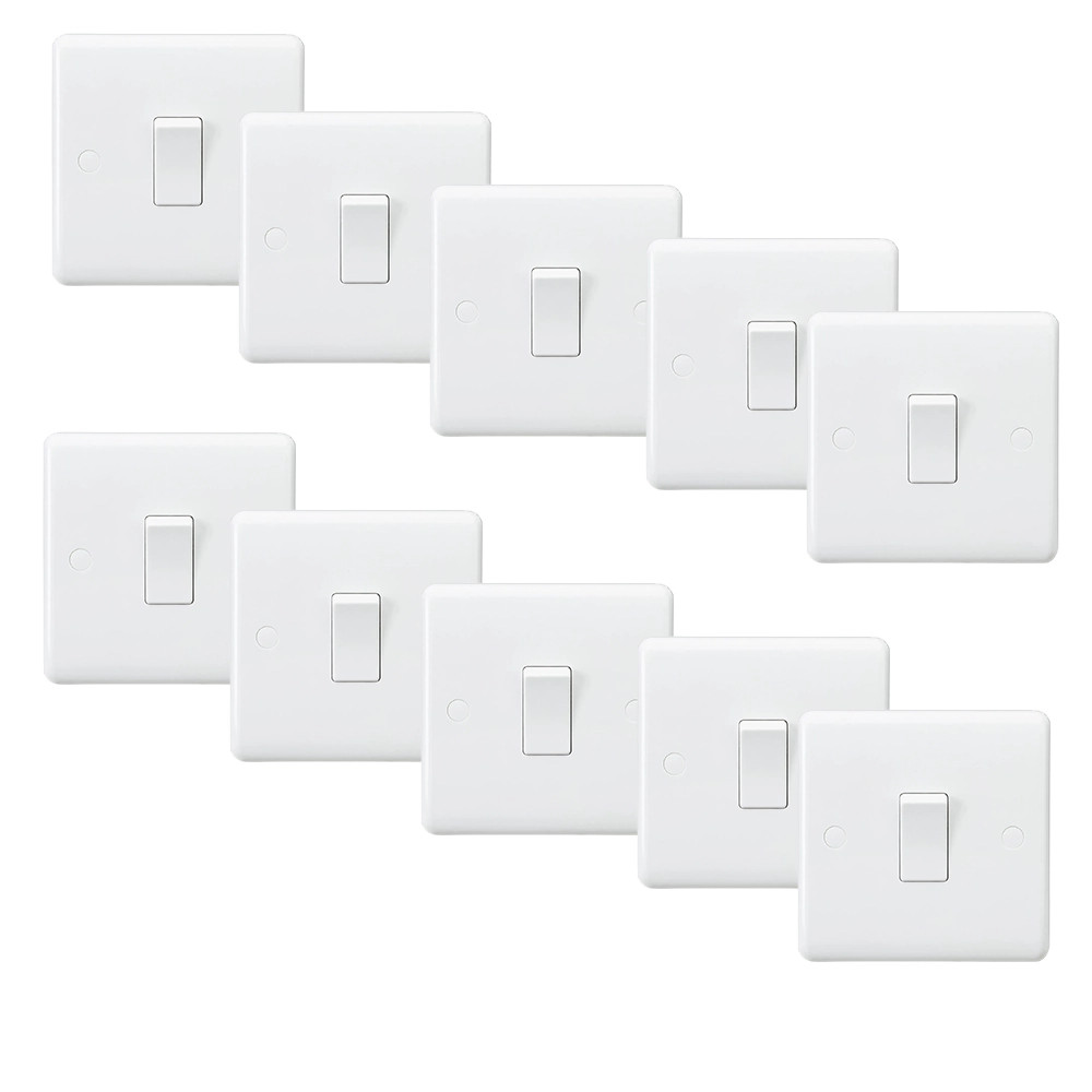 Knightsbridge CU2000 10AX 1G 2-way Switch - Pack of 10