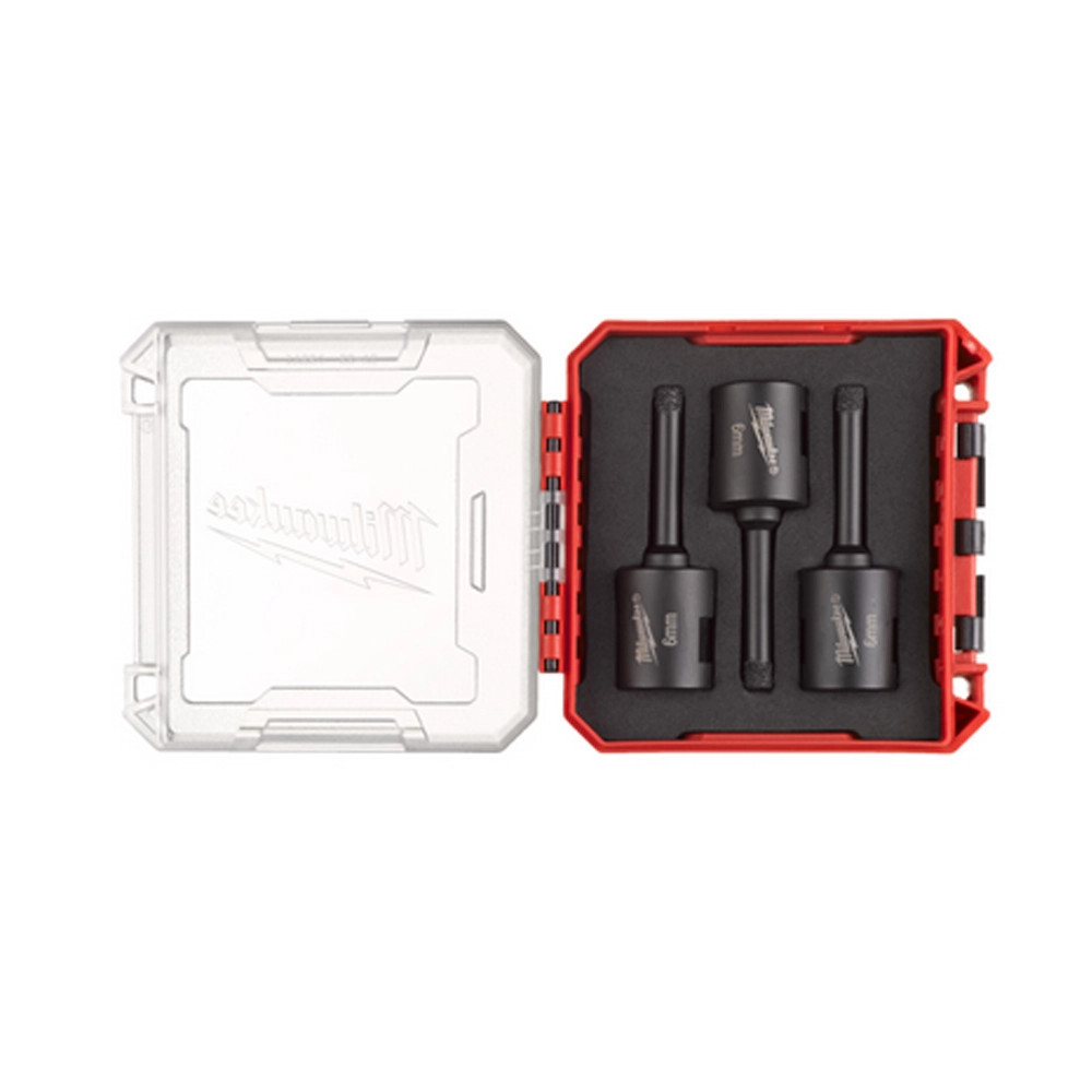 Milwaukee 8.0mm x M14 Diamond Max Tile Drill Bits - Pack of 3