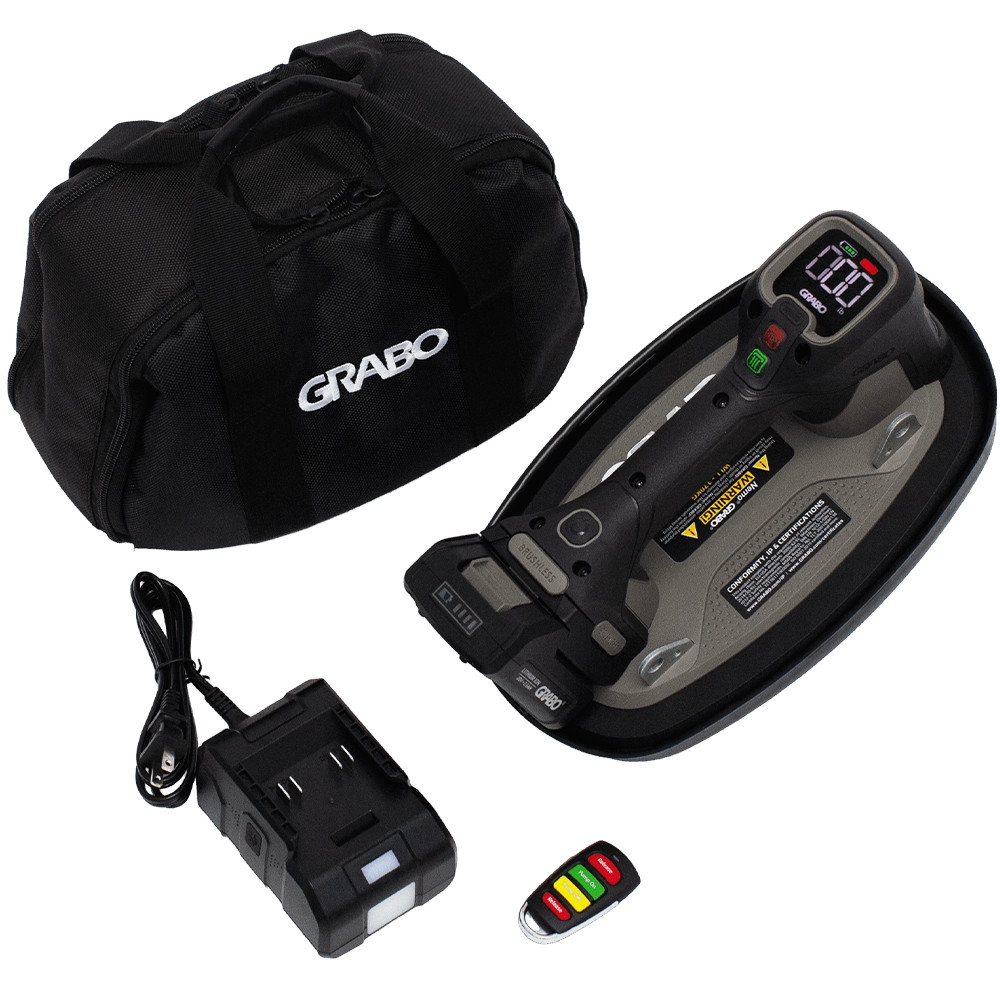 Grabo Pro Brushless Vacuum Lifter Set, Standard Seals, 1x 2.6Ah Battery, Charger & Case